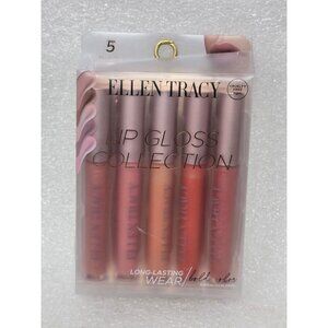 Ellen Tracy 5-Piece Lip Gloss Collection Cruelty-Free Long-Lasting Wear
